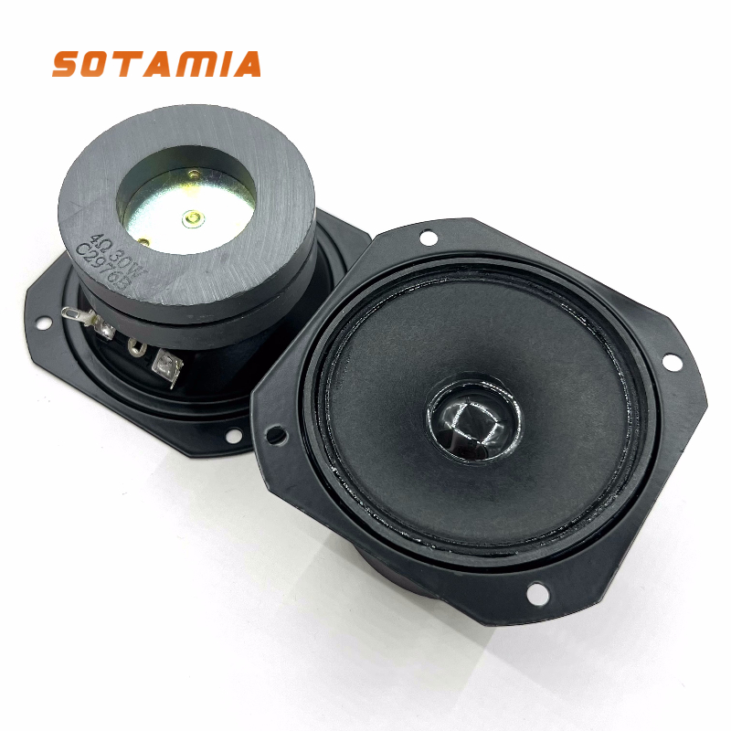 Home Cinema Speaker System - SOTAMIA 2PCS ทวีตเตอร์ 3 นิ้ว 4