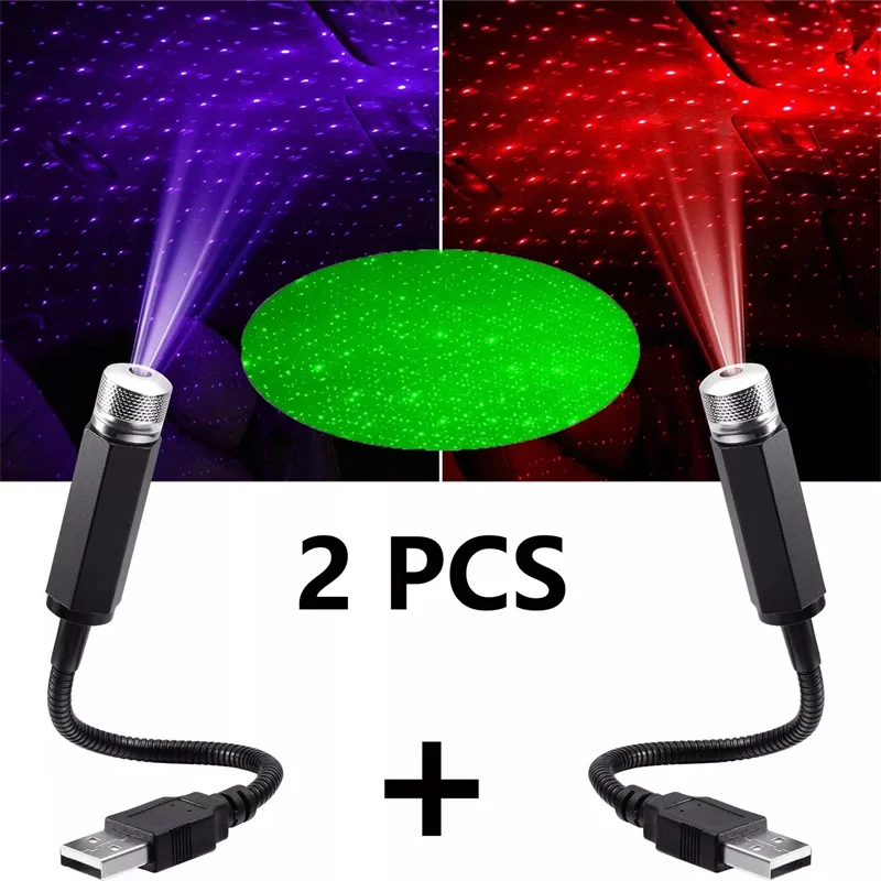 Home Cinema Projector - ไฟโปรเจคเตอร์ดาว LED สำหรับรถยนต์ ขนาดเล็ก ใช้พลังงาน USB