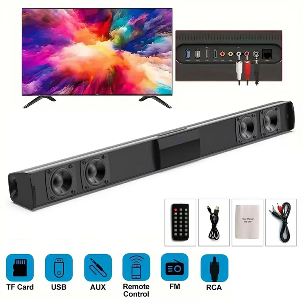 Home Cinema Speaker System - ระบบเสียงโฮมเธียเตอร์3dhome ลำโพงคอมพิวเตอร์บลูทูธสำหรับทีวีซาวด์บาร์วิทยุกล่องซับวูฟเฟอร์ศูนย์เพลงบูมคอลัมน์