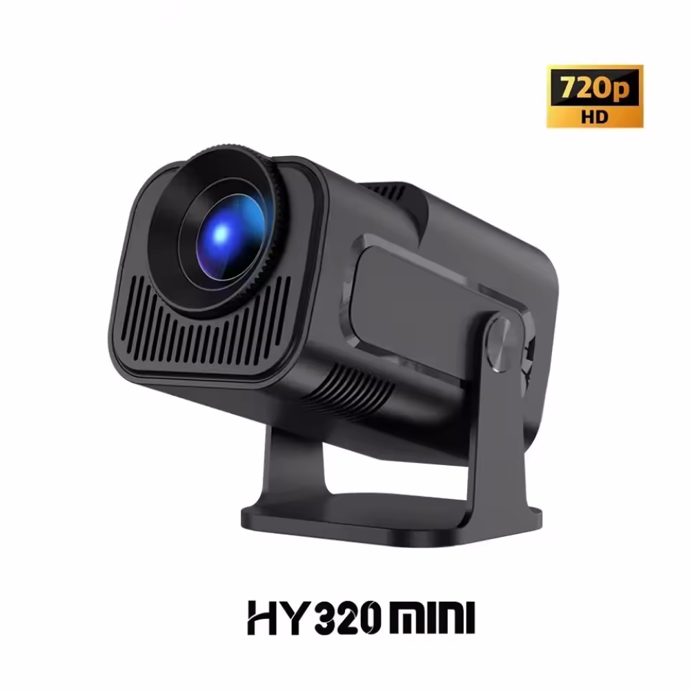 Home Cinema Setup - มินิโปรเจคเตอร์แบบพกพาใหม่พื้นเมืองHY320 720P Android11 4K 300ANSIโปรเจคเตอร์Wifi6 BT5.0