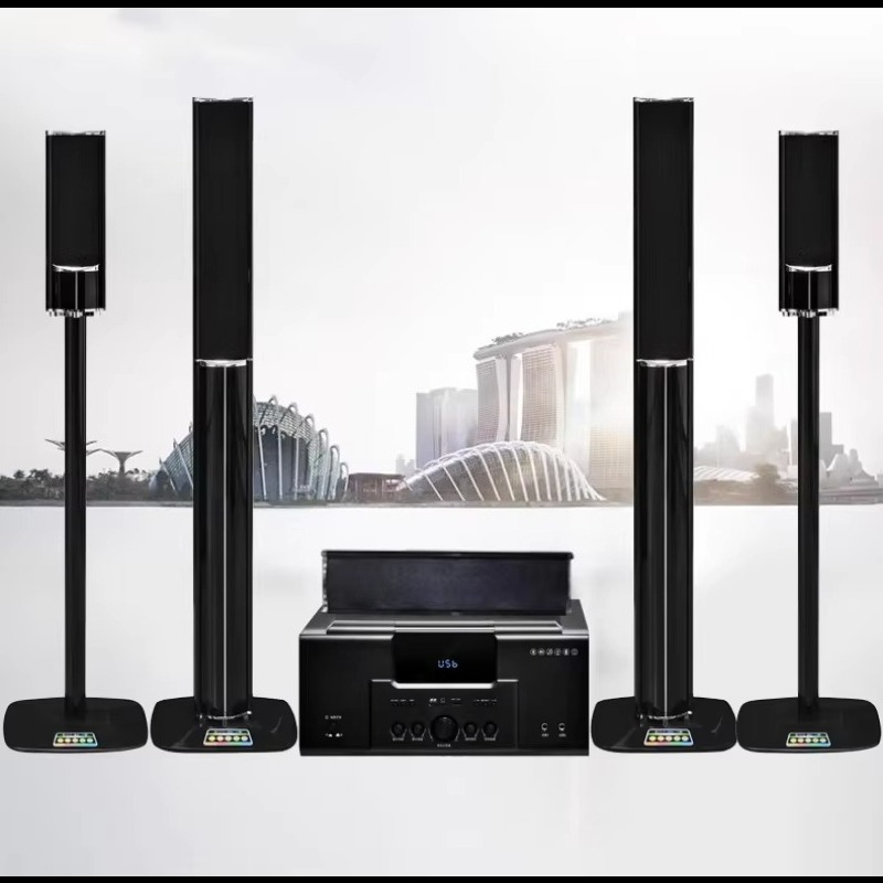 Home Cinema Speaker System - ลำโพงโฮมเธียเตอร์ KTV ระบบเสียง 5.1 พร้อมเครื่องขยายเสียง ลำโพงบลูทูธ