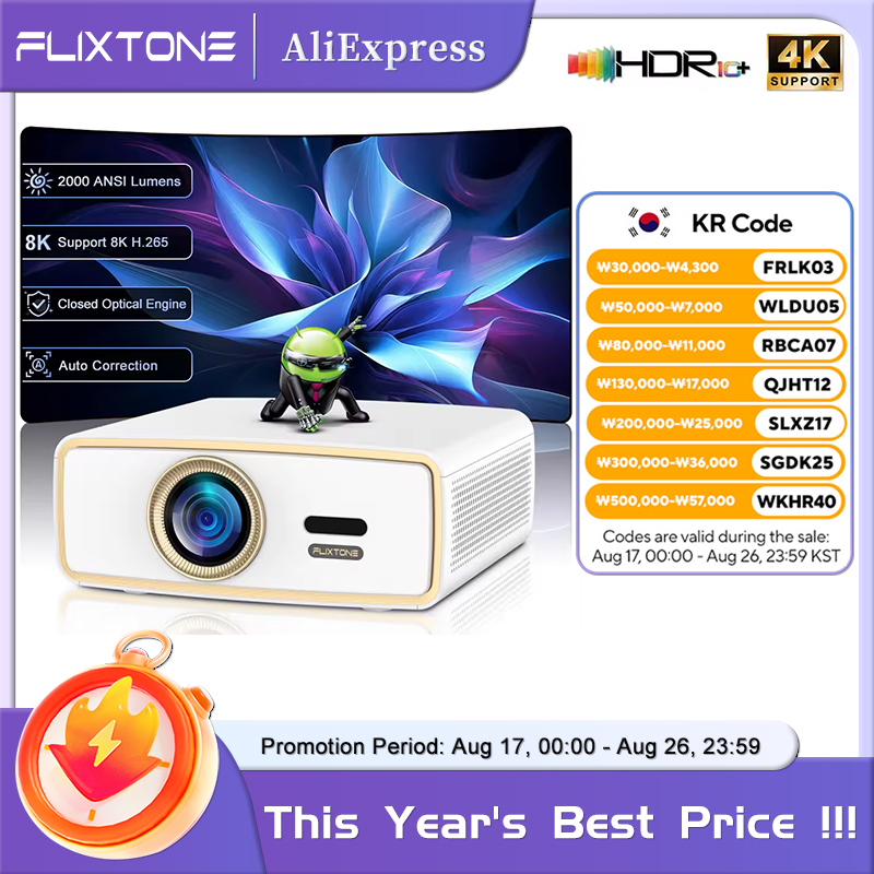 Home Cinema Setup - โปรเจคเตอร์พกพา Flixtone E900 MINI สำหรับเยาวชน รองรับวีดีโอ