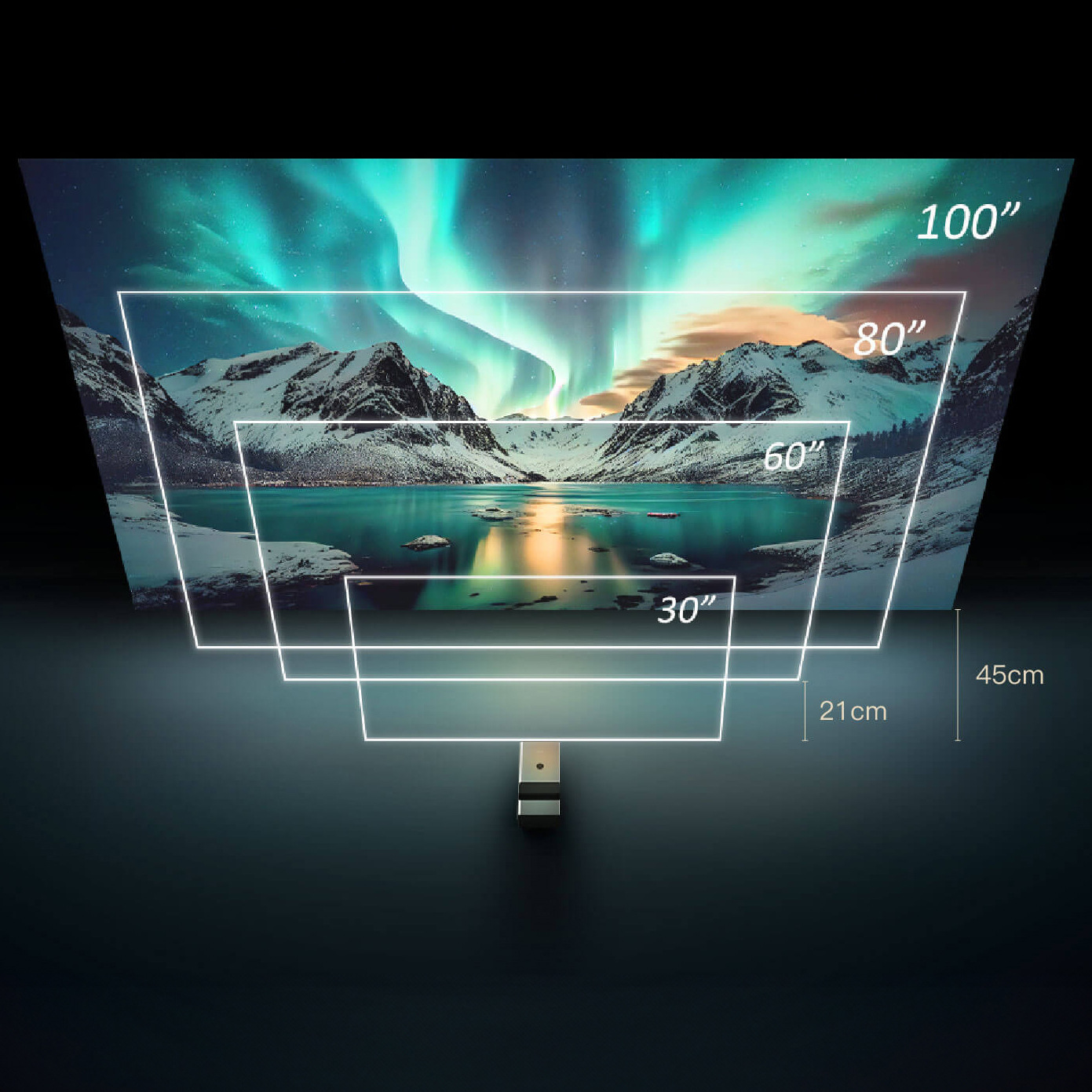 โปรเจคเตอร์พกพา ZXY Lonnst L26 - Home Cinema Ultra Short Throw Projector บทวิจารณ์และราคา