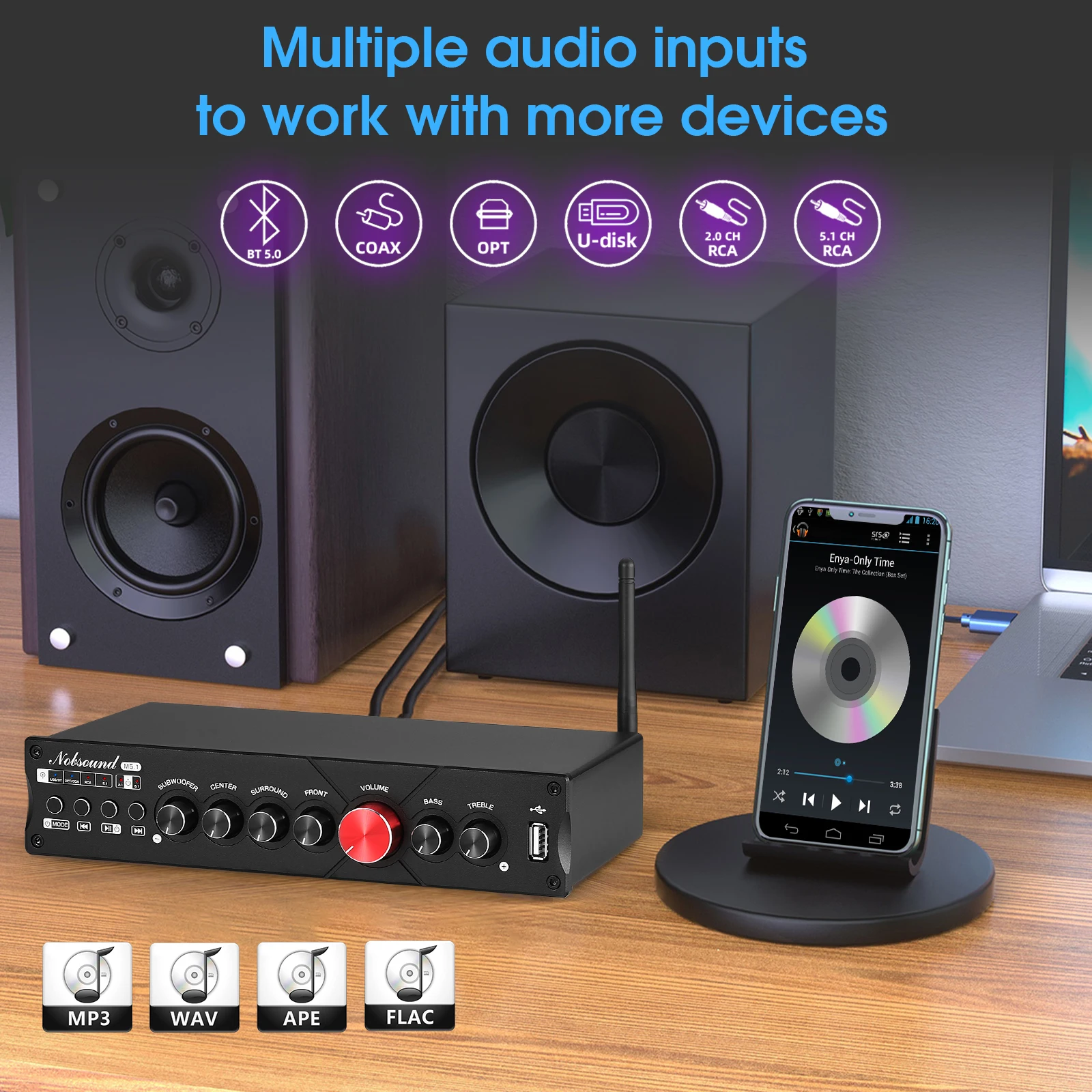 Nobsound M5.1 ตัวรับสัญญาณบลูท - Home Cinema Samsung 5.1 บทวิจารณ์และราคา
