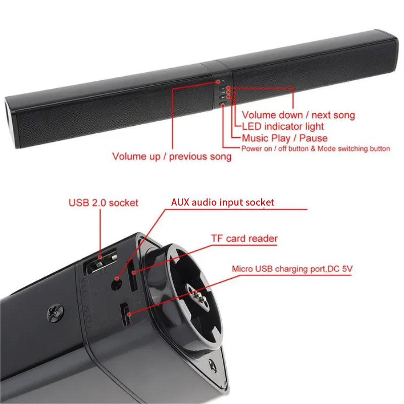 Soundbar ที่มีประสิทธิภาพเสียง - Home Cinema Speaker System บทวิจารณ์และราคา