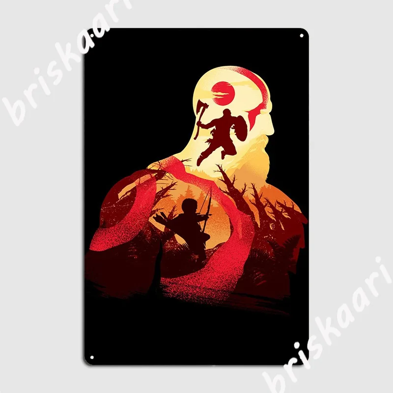 God Of War Kratos ป้ายโลหะแผ่น - Home Cinema Setup บทวิจารณ์และราคา