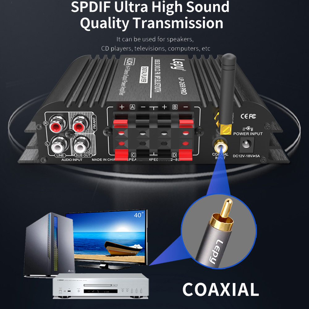 LEPY LP-269PRO 4.1 ช่องเครื่อง - Home Cinema Speaker System บทวิจารณ์และราคา