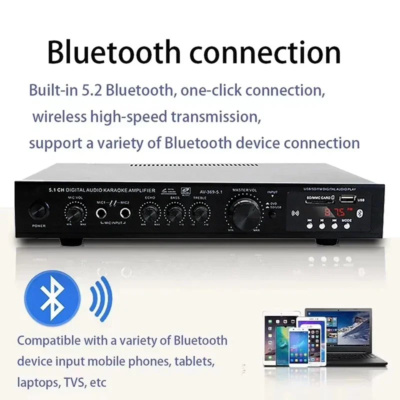 ลำโพงบลูทูธ AV-369BT 5.1 เครื่ - Home Cinema Speaker System บทวิจารณ์และราคา