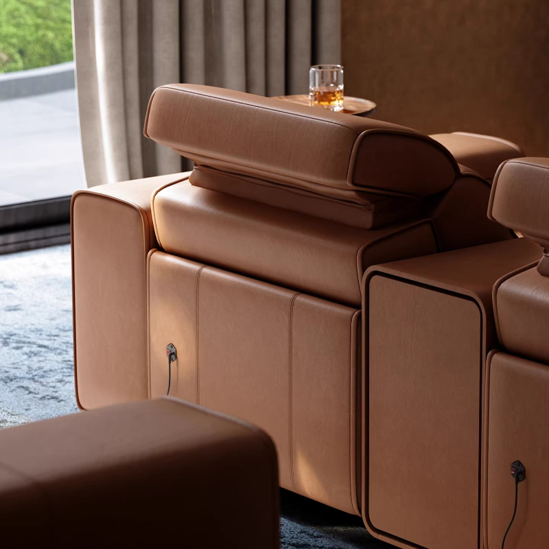 โซฟาหนังแท้ไฟฟ้าสำหรับห้องนั่ง - Home Cinema Room Size บทวิจารณ์และราคา