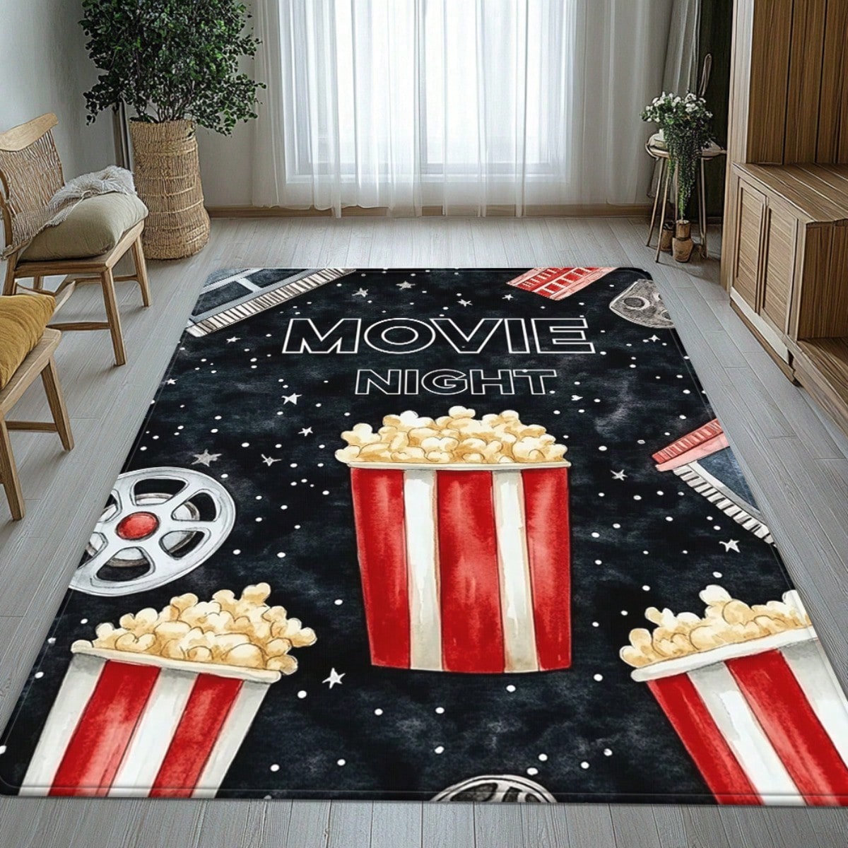 พรมเช็ดเท้าสำหรับดูหนัง - ลายป - Home Cinema Room Size บทวิจารณ์และราคา