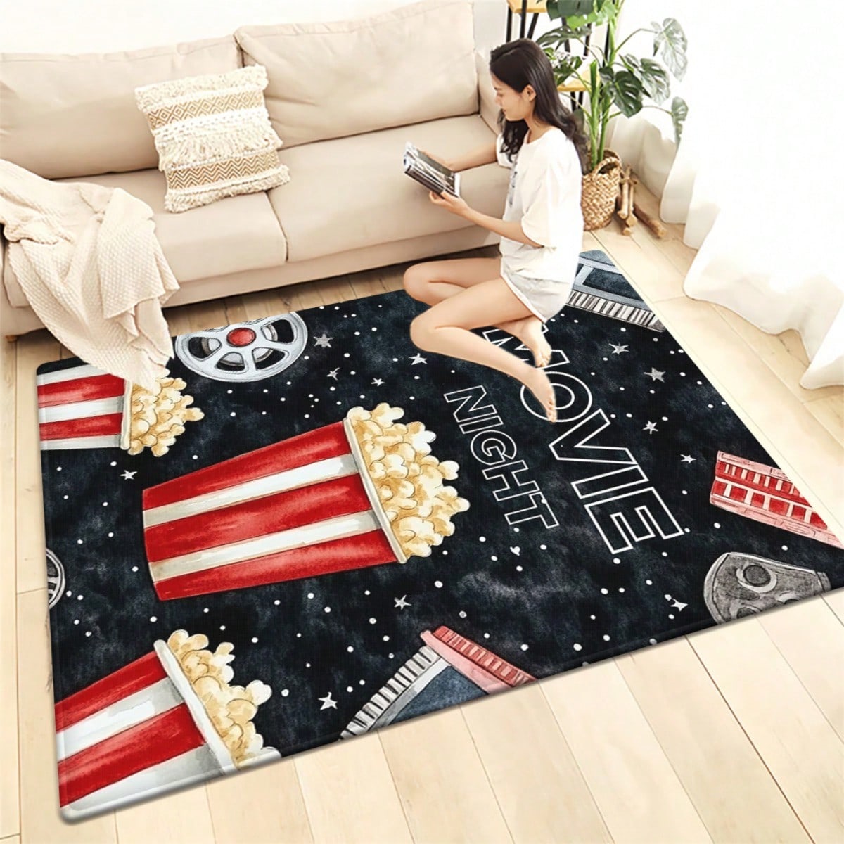 พรมเช็ดเท้าสำหรับดูหนัง - ลายป - Home Cinema Room Size บทวิจารณ์และราคา
