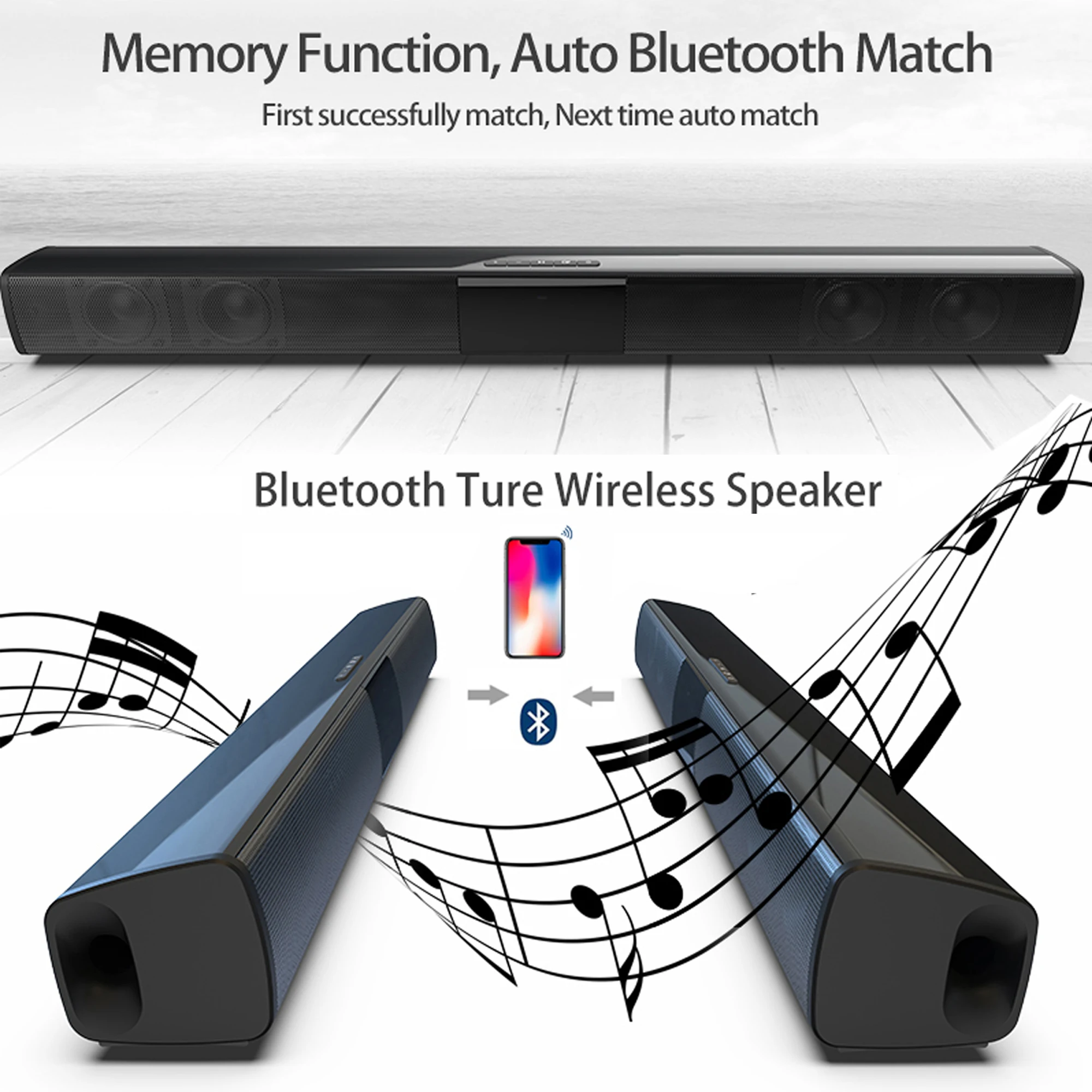 แถบเสียงพลังสูง40W สำหรับทีวีค - Home Cinema Speaker System บทวิจารณ์และราคา