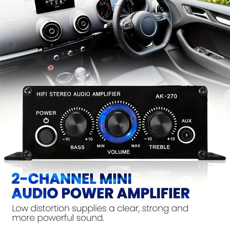 AK-270 400W มินิเพาเวอร์แอมป์  - Home Cinema Speaker System บทวิจารณ์และราคา
