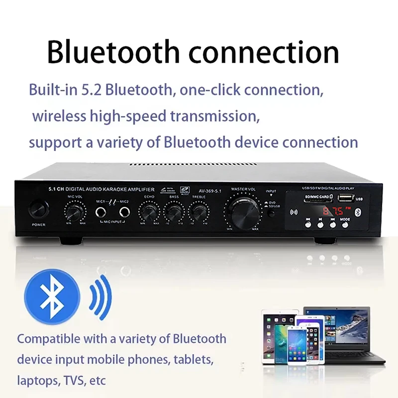 AV-369BT ลำโพงบลูทูธ 5.1 พร้อม - Home Cinema Speaker System บทวิจารณ์และราคา