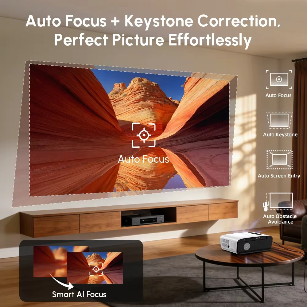 โปรเจคเตอร์ NewA9S 4k โฟกัสอัต - Home Cinema Speaker System บทวิจารณ์และราคา